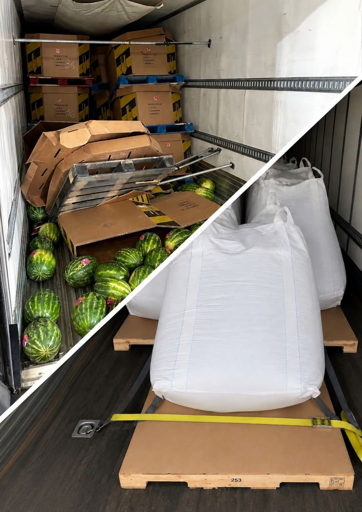 Rework jobs handled at FMG Denver — watermelons and bulk bags